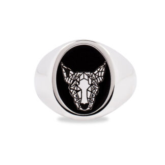 Anello Argento Sigillo Bull Terrier