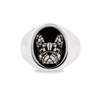 Anello cane Bulldog Francese Argento 925