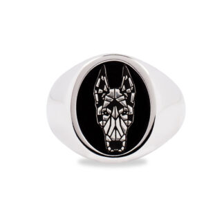 Anello Cane Dobermann Argento 925