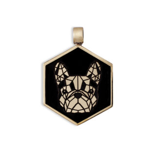 Medaglietta Cane Bulldog Francese Bronzo