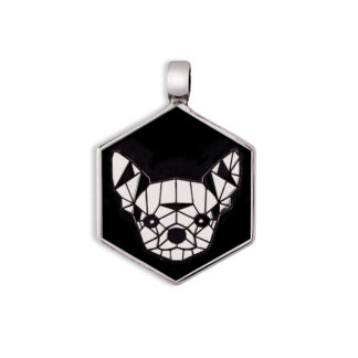 Medaglietta Cane Chihuahua Argento
