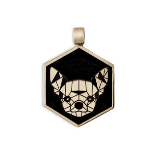Medaglietta Cane Chihuahua Bronzo