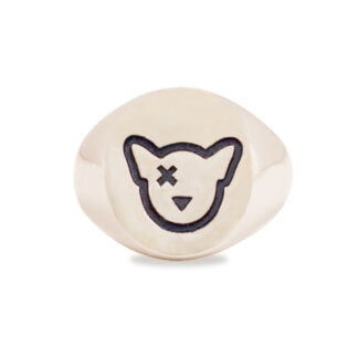 Anello Cane Logo Doge Bronzo