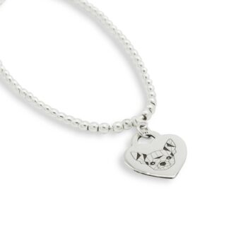 Bracciale con medaglietta in argento con Chihuhua Small Doge